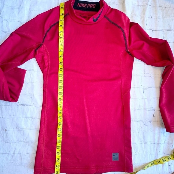NWOT Unisex Medium Nike Pro Dri-Fit Combat Red Compression LS Performance Shirt - Picture 7 of 7